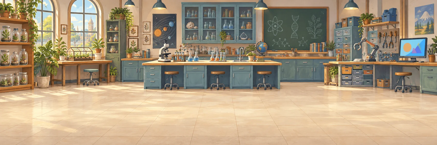 AI学习空间原创意向插画